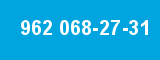962 068-27-31 962 068-27-31